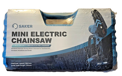 Saker  4 Inch Mini Electric Cordless Chainsaw - 4 Inch - SK1804D