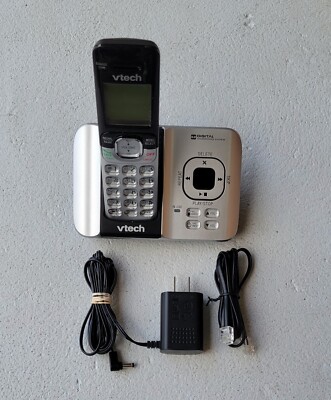 VTech CS6529-3, Cordless Telephone with Answering, Silver Pre-owned,Tested. 