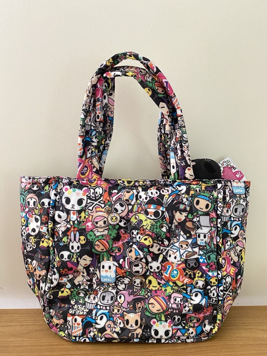 New tokidoki x LeSportsac Nuvola Tokidieci Tote Bag Keychain NWT