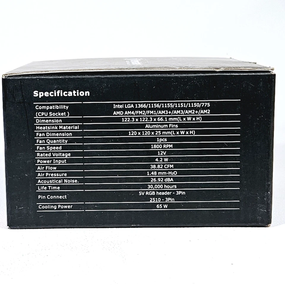 Thermaltake UX100 5V Motherboard Sync High Airflow Hydraulic Bearing ARGB Light - Image 3 of 4