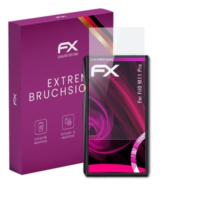 atFoliX Glasfolie für FiiO M11 Pro Displayfolie 9H Schutzpanzer
