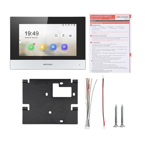 Hikvision DS-KH6320-WTE1 7" Video Intercomunicador Red IP Interior Estación PoE WiFi EE. UU. - Imagen 14 de 14