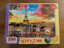SPRINGBOK 1000 pc Puzzle  ~  PARIS Sunset - Complete