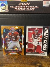 Patrick Surtain 2021 Panini Prizm Draft Picks Orange Cracked Ice + Draft Class