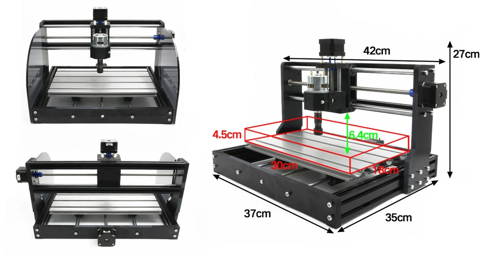 ◤EU◢ cnc 3018-PRO-MAX laser engraver mini cnc milling machine w/ offline control - Imagen 4 de 4