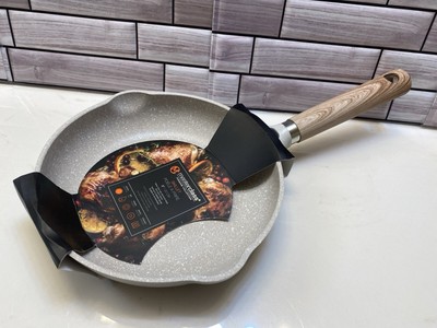 Masterclass  Cookware Skillet Frying Pan 8'' Speckled White grey nonstick  New