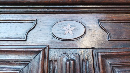 Armoire Louis XIV en chêne massif époque 18ème - Afbeelding 3 van 23