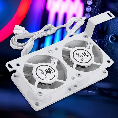 Low Noise Cooling Fan ARGB Syn with Dual 60mm Fan 5V for DDR/DDR2/DDR3/DDR4/DDR5