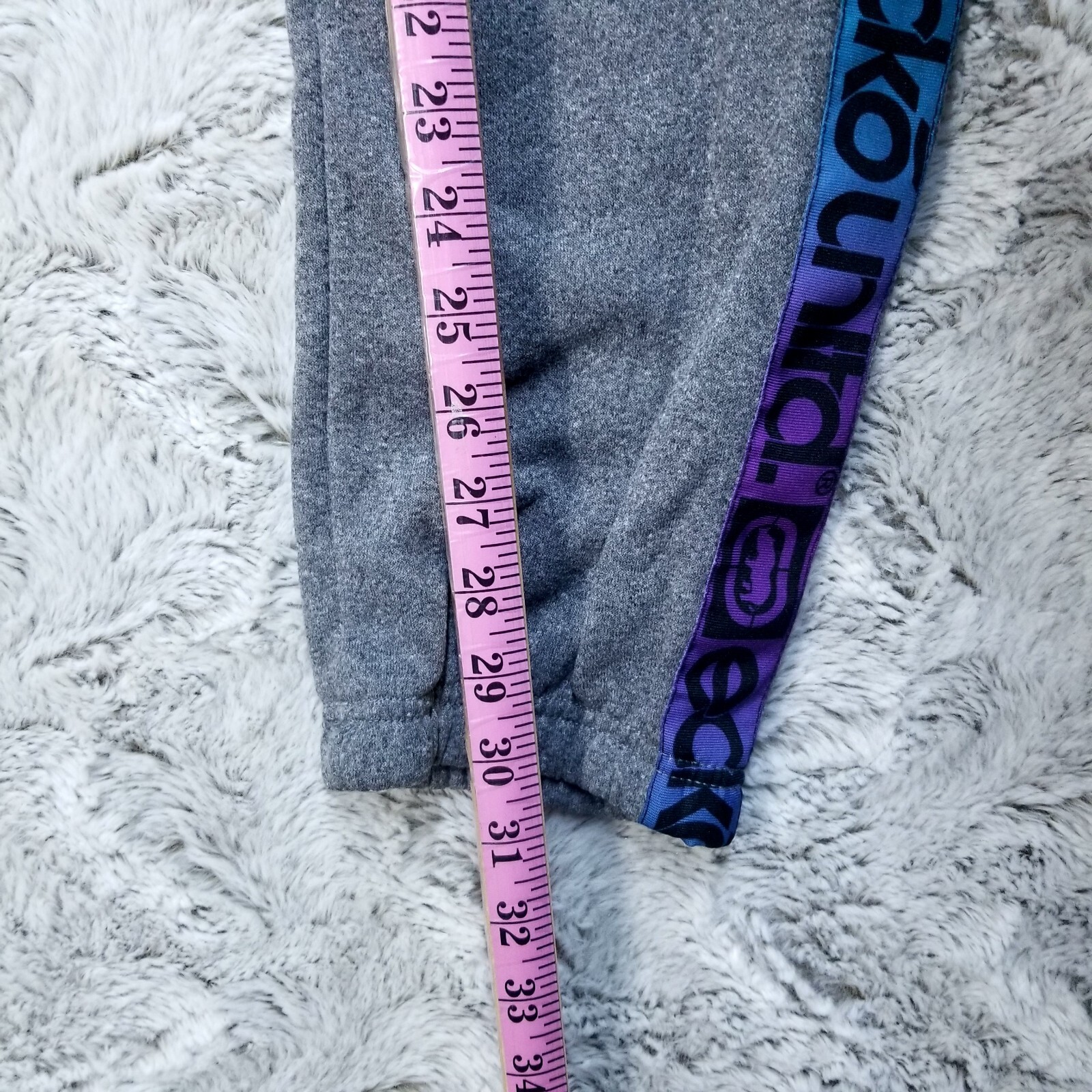 Felpa jogger ECKO Unltd donna XL firmata pony pile grigio