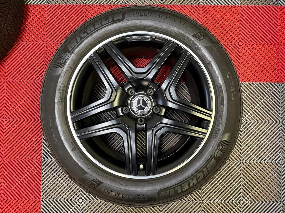 OEM 20" 2013-18 Mercedes Benz G Wagon G63 G550 AMG Rims Wheels Tires Satin Black - Image 3 of 4