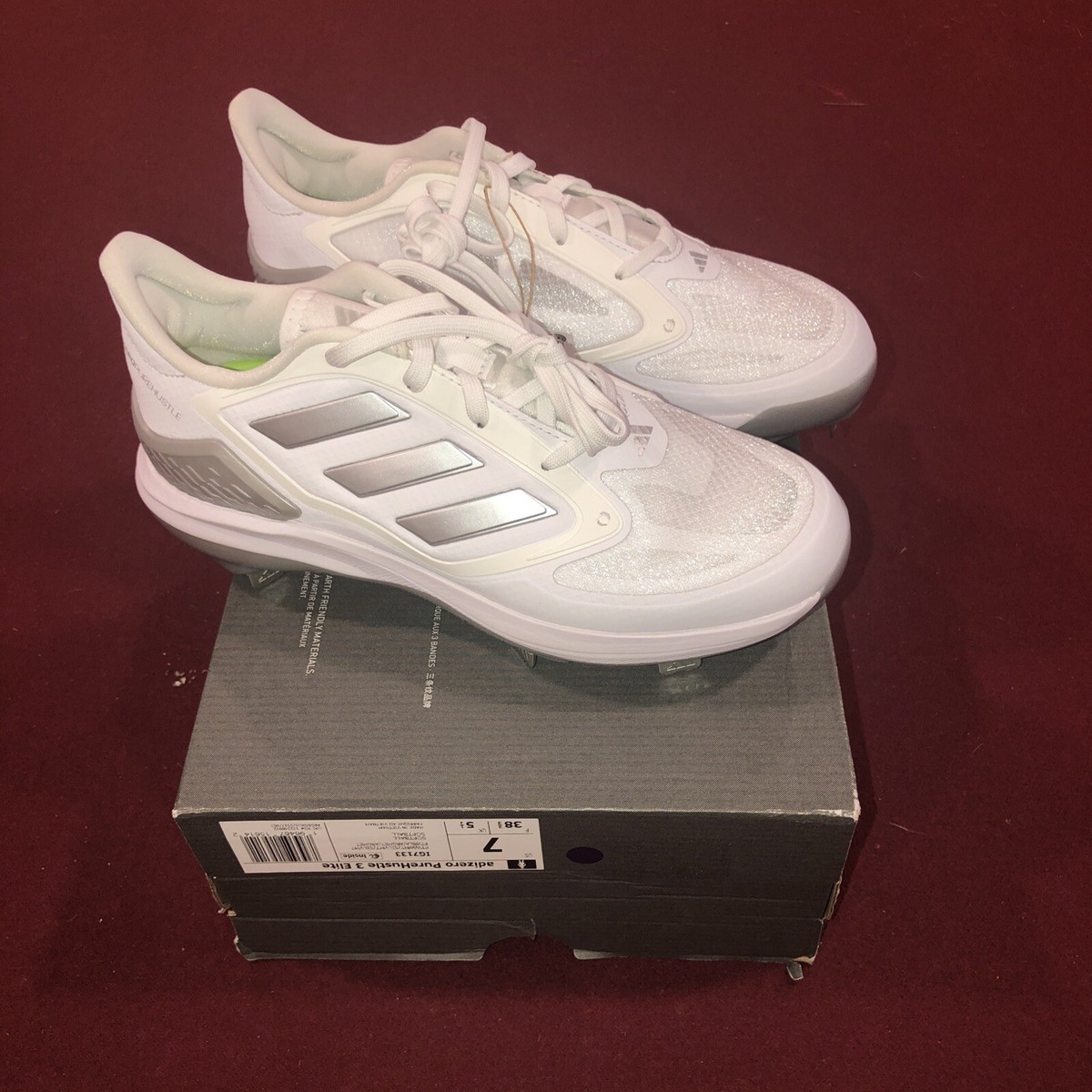 Adidas adizero Purehustle 3 Elite Metal Softball /BaseballCleats Women’s Siz 9.5 Adidas adizero Purehustle 3 Elite Metal Fastpitch Cleats main image 4