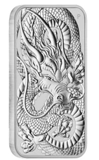 2021 Australian Dragon Bar Perth Mint 1 oz .9999 Fine Silver Bar