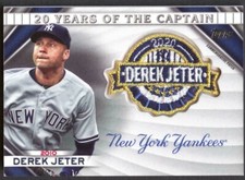 Derek Jeter 2020 Topps Update Series 3Clr Commemorative Patch Card#10!Yankees  