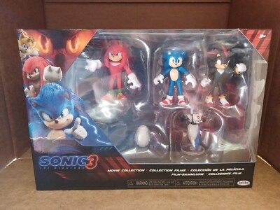 SonicThe Hedgehog 3 Movie 5 Pieces 2.5'' Mini Figures Collection Knuckles Shadow