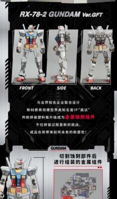 Bandai Piece Cool BN Metal Works VOL3 RX-78-2 Gundam Ver.GFT