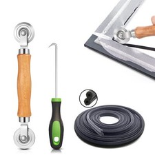 Screen Repair Kit/Tool, Screen Roller Tool, Steel Roller with Bear, 32 ft Spline