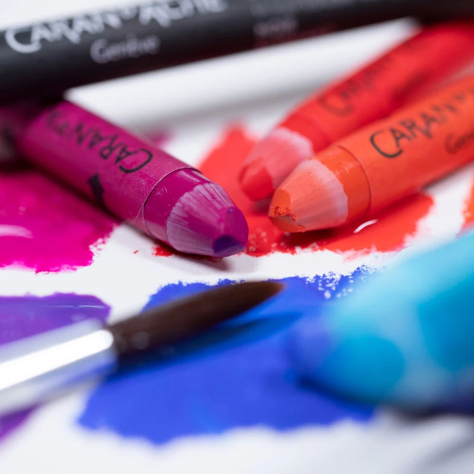 Caran d'Ache Neocolor II Aquarelle Wax Pencil Set, Lightfast, Water-Soluble - image 4 of 4