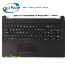 For HP 15-BS015DX 15-BS212WM 15-BS013DX 15-BW011DX Palmrest Keyboard Touchpad US
