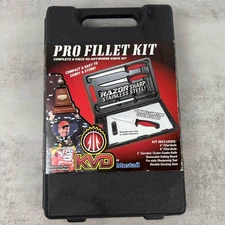Mustad Pro Fillet Kit KVD Stainless Steel 3 knives 6 pc with Carry Case