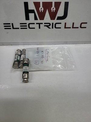 (Lot Of 6) Littelfuse KLNR-10  10A Current Limiting  Fast Acting Fuses 