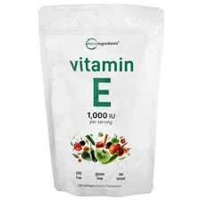 Vitamin E, 240 Softgels (500 IU per Softgel)