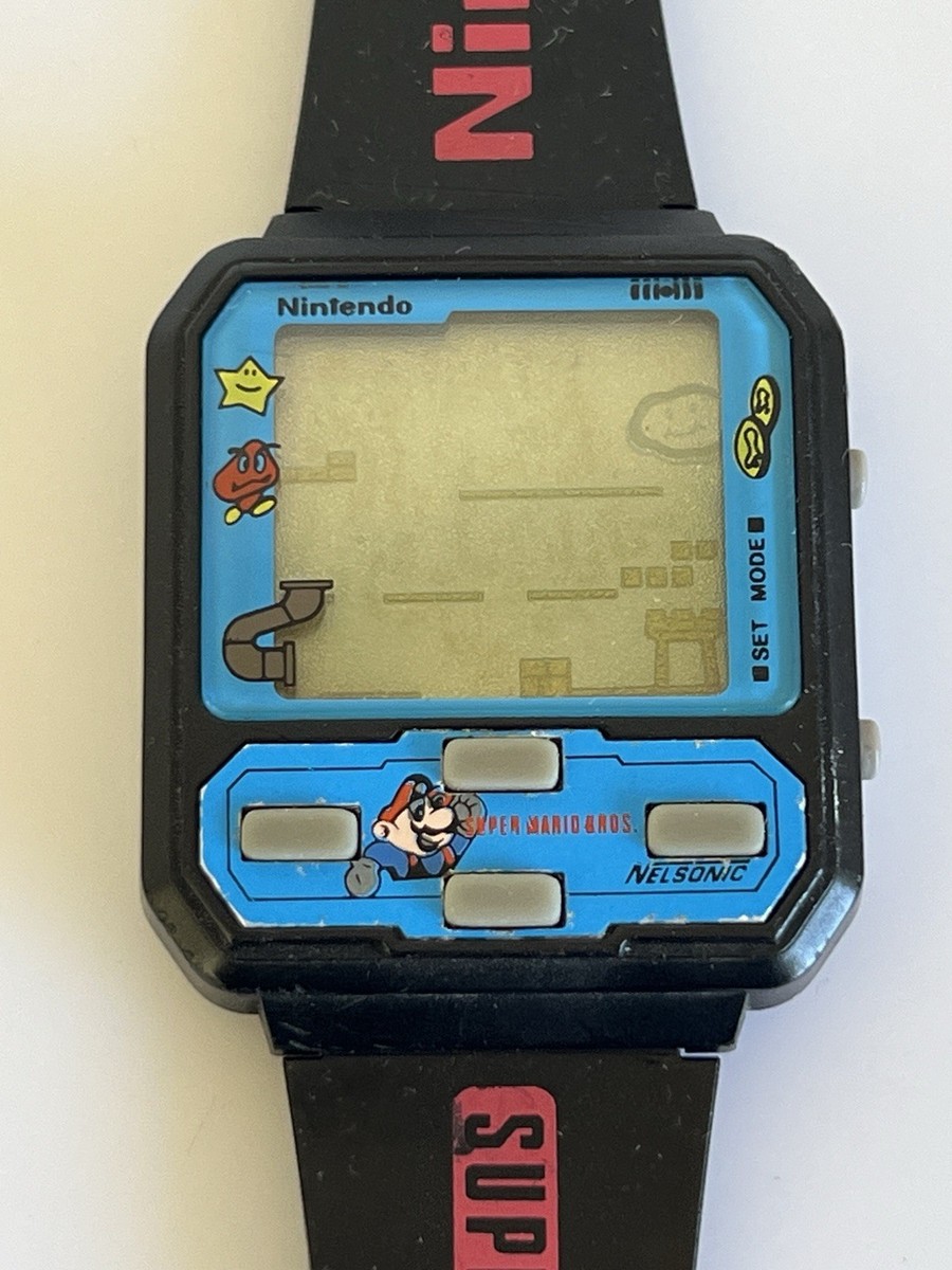1989 Nintendo Super Mario Bros. Nelsonic Watch M.Z. Berger - Good