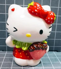 BLUE SKY CLAYWORKS SANRIO HELLO KITTY WINK I STRAWBERRY DRESS&HAIR BOWTIE (NEW)