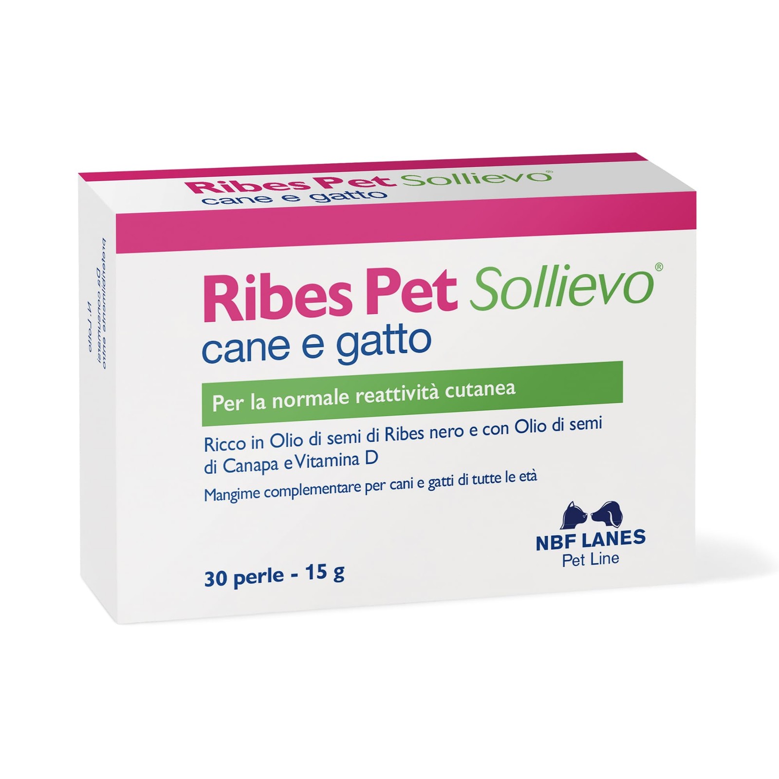 NBF Lanes Ribes Pet Sollievo 30 Perle - Stop Prurito Cane e Gatto