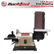 BUCKTOOL 4″x36″ Belt Sander & 8″ Disc Bench Sander with 3/4HP Direct-Drive Motor