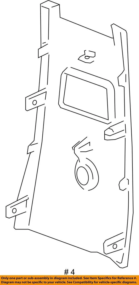 CUBIERTA PARA CHEVROLET EQUINOX 2005-2009 F/FLR CNSL RR *CASHM 89044153 - NUEVA OEM Foto 3 de 3