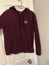 PINK Brand Maroon Zip Up: Size Large. Full Zip Up - Branded