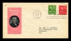 Dr Jim Stamps 2C John Adams Combo First Day Issue Ioor Cachet First Day Cover