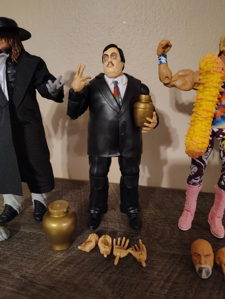 Lote Mattel WWE Elite - Undertaker, Paul Bearer, Jerry Lawler, Billy Graham Foto 4 de 4