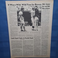 Atlanta Braves Morgana The Wild One Kiss Clete Boyer 1969 Atlanta Stadium