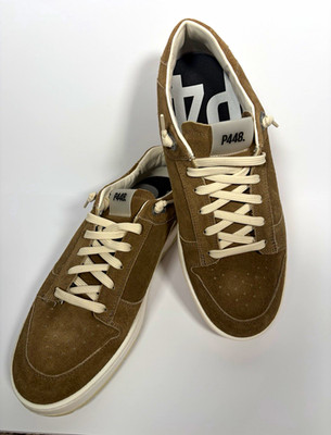 P448 Brown Suede Low Top Sneakers Men s EU 44