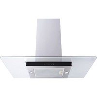 CDA ECNK91SS Flat Glass 90cm Island Extractor Cooker Hood Stainless Steel NEW