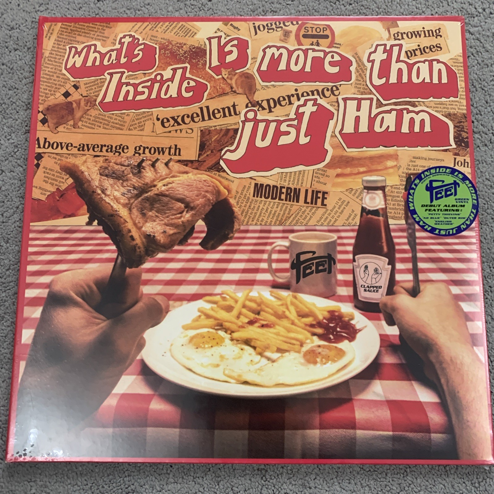 What's inside Is more than Just Ham [Translucent Green Vinyl] Feet New Sealed