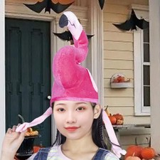 Chapeau de Flamant Rose, Nouveauté, Jouet En Peluche D'halloween, Couvre-chef