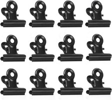 Kleine Bulldogge B&uuml;roklammern, 50 St&uuml;ck Mini Metall klammern, 22 mm Schwarz M