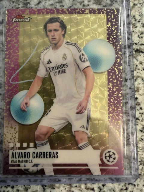 2025/26 Topps Finest Superfractor Alvaro Carreras 1/1 REAL MADRID