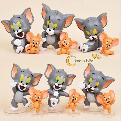Tom & Jerry I Love Cheese  Set of 12 PVC  Action Figure Kids Toy Gift  3 inches
