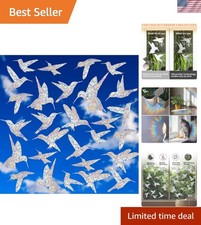 24 Pieces Window Decals to Prevent Bird Strikes  Window Clings Stickers for ...
