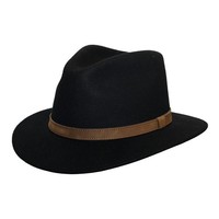 100% Wool Handmade Men’s and Ladies’ Fedora Hat – Wide Brim Wool Felt Fedora