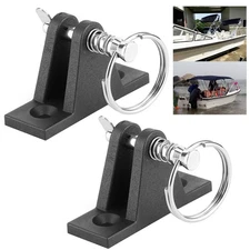 Phefop Boat Awning Mountain Boat Bimini Deck Hinge Bracket 2pcs Stainless S QRNM