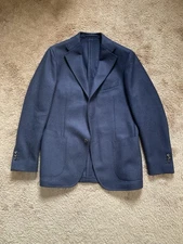 Drake’s London Wool Blazer Blue Size 40r