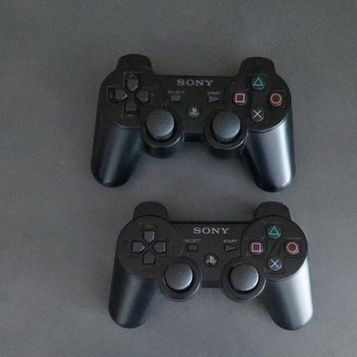 2x Original Sony DualShock 3 Controller Kabellos für PlayStation 3 PS3 Schwarz