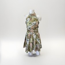 ✨ ASOS DESIGN Floral Halter Prom Mini Dress with Bow Back, Size US 14 (UK 18)