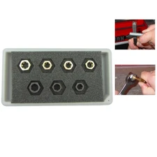 High-Strength 7-Piece Wheel Stud Thread Restorer Set for Easy Repairs