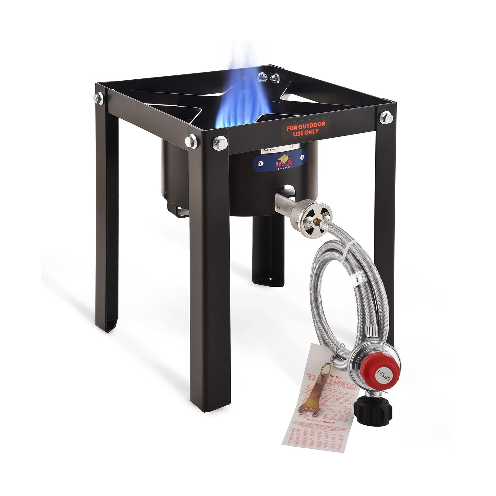 ARC 55,000BTU Propane Burner Camping Stove,Outdoor Gas Stove Burner Cooker fo...