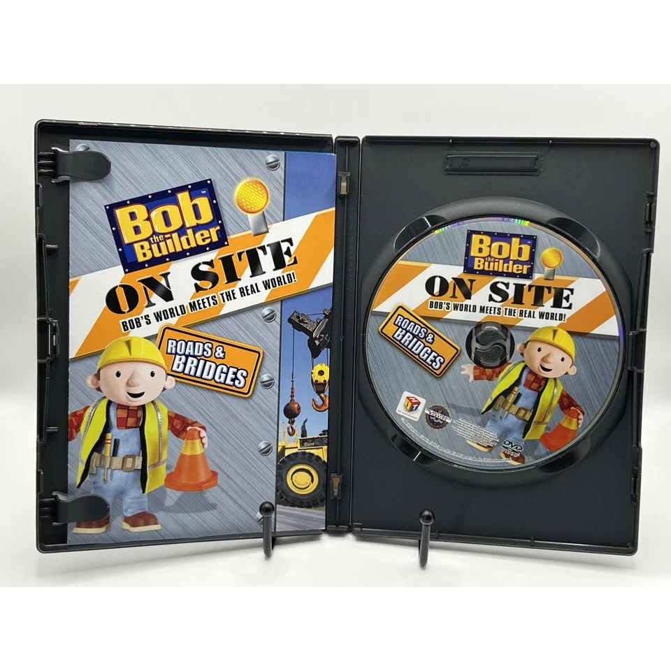 Bob the Builder On Site Roads and Bridges DVD Children Educational Kids Learning Foto 2 de 3